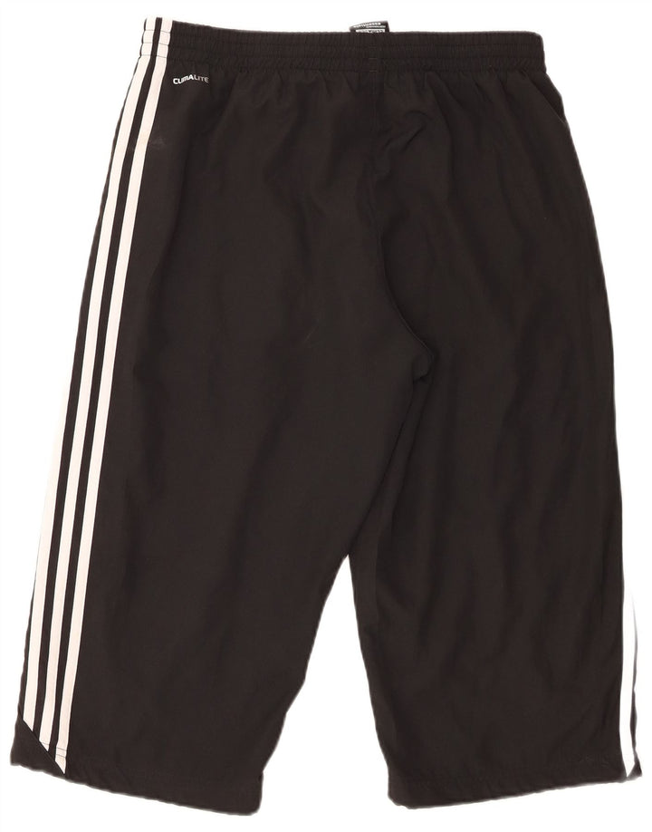 Pantaloni scurți sport Adidas Climalite Bermuda pentru bărbați, poliester mediu negru
