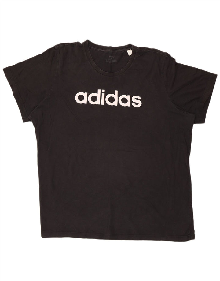 Tricou grafic pentru bărbați Adidas Top 2XL bumbac negru