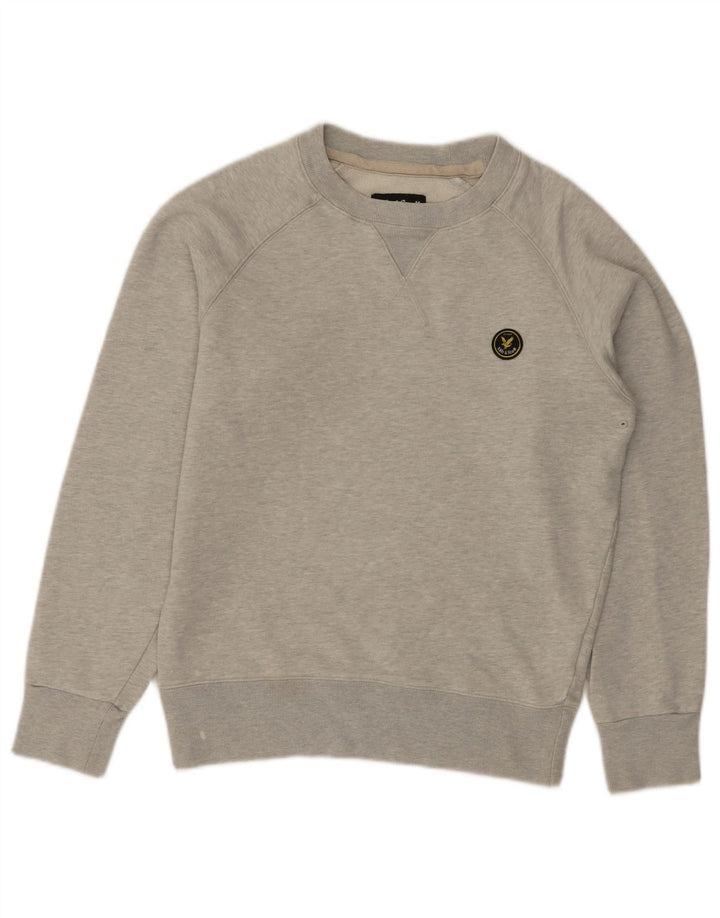 LYLE & SCOTT Hanorac pentru bărbați Pulover mic, gri, bumbac