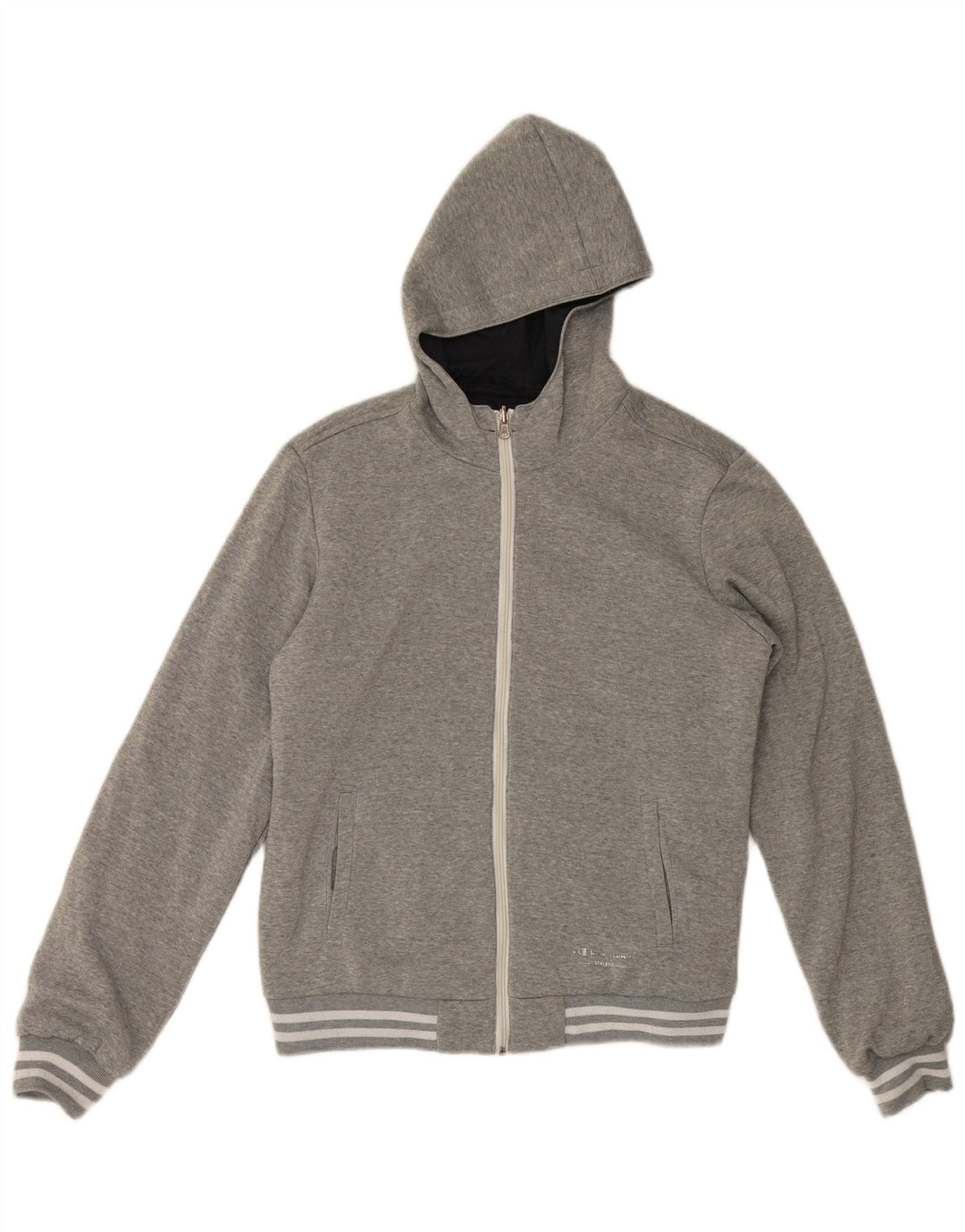 Pulover pentru bărbați Champion, cu fermoar, XL, gri