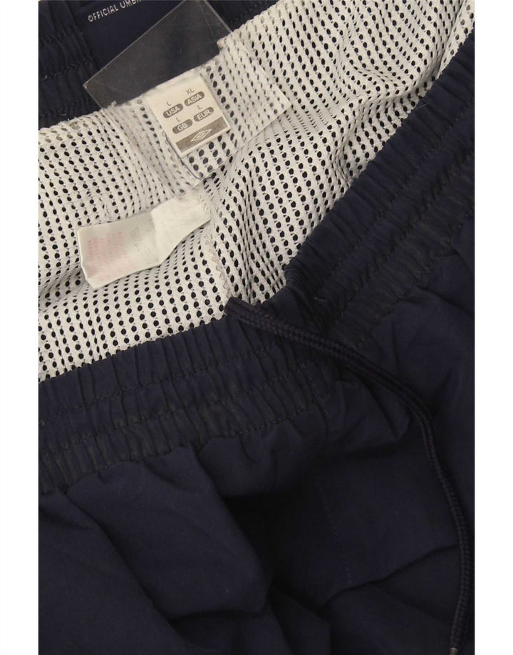 Pantaloni de trening pentru bărbați Umbro Pantaloni de jogging mari poliester bleumarin