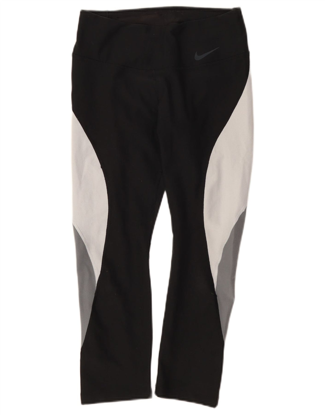 Leggings capri Nike Dri Fit pentru femei UK 10 Mic, negru, poliester color bloc