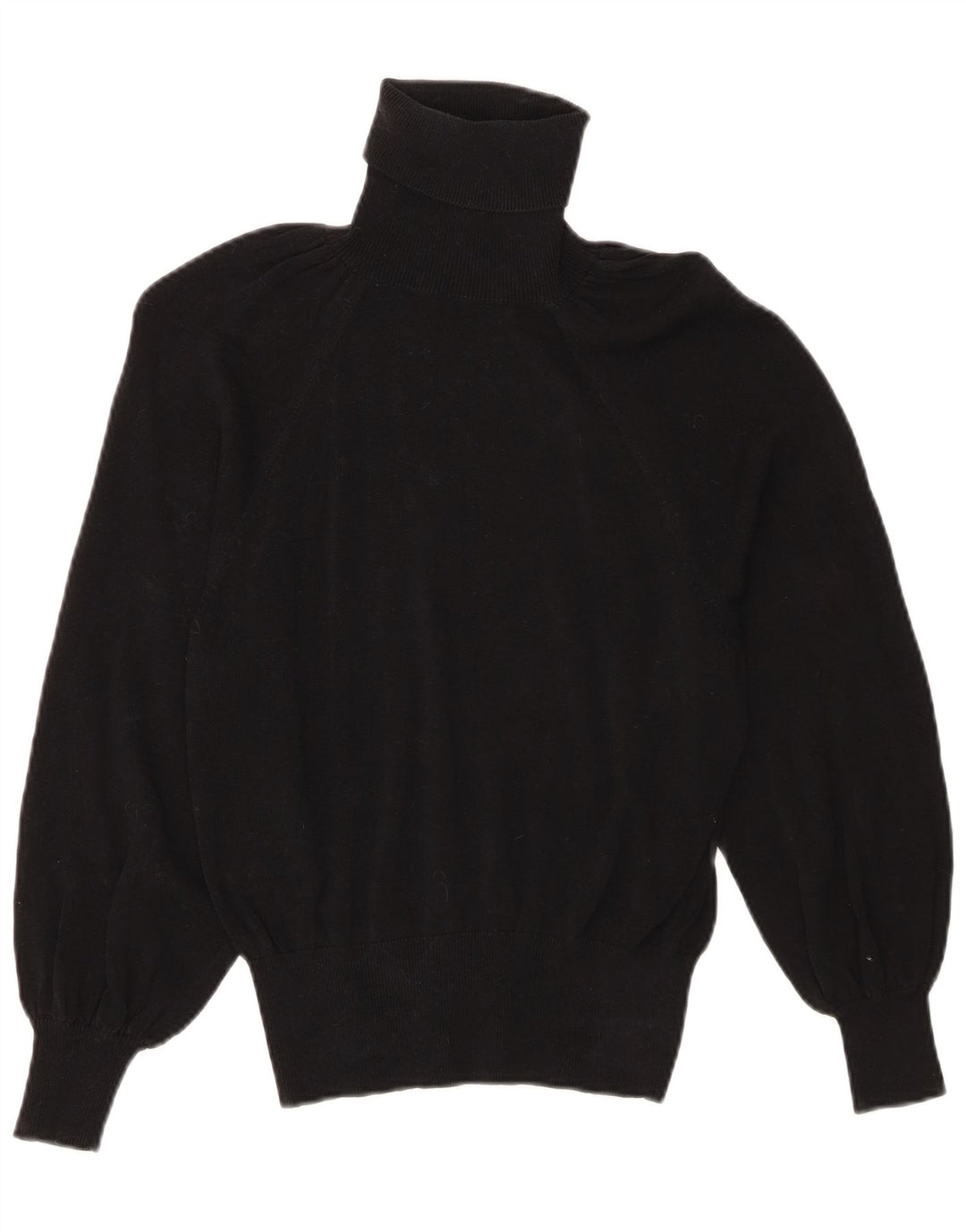 Pulover pentru femei Zara, cu gât rulat, Lyocell UK 10 mic, negru