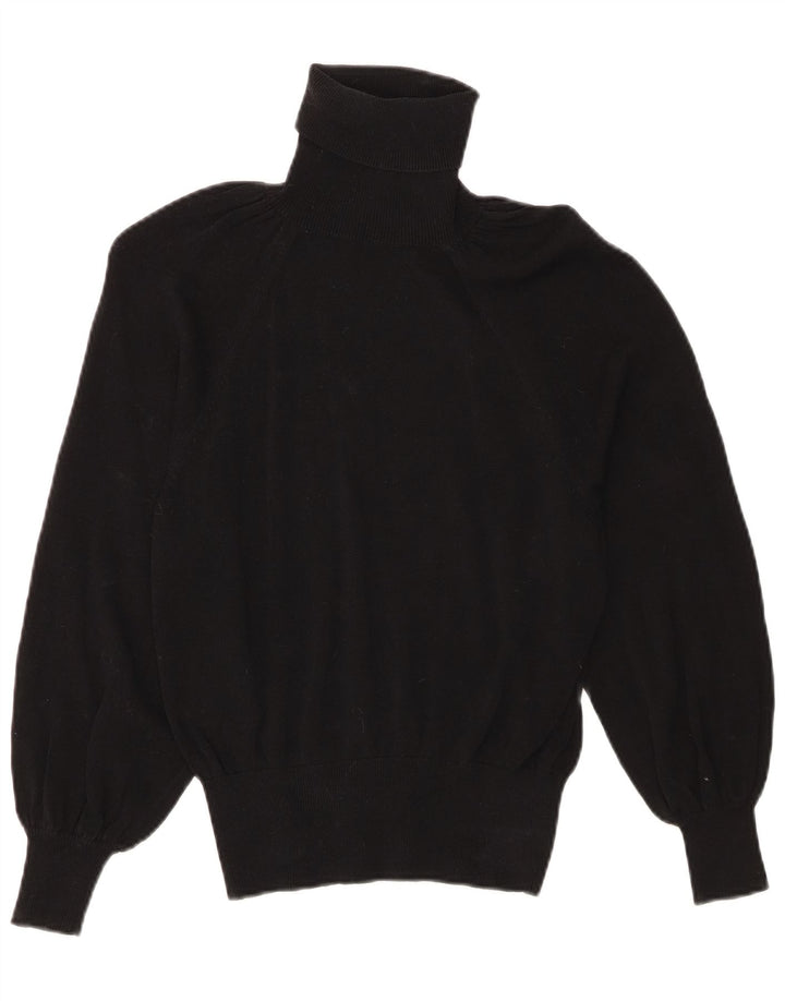 Pulover pentru femei Zara, cu gât rulat, Lyocell UK 10 mic, negru