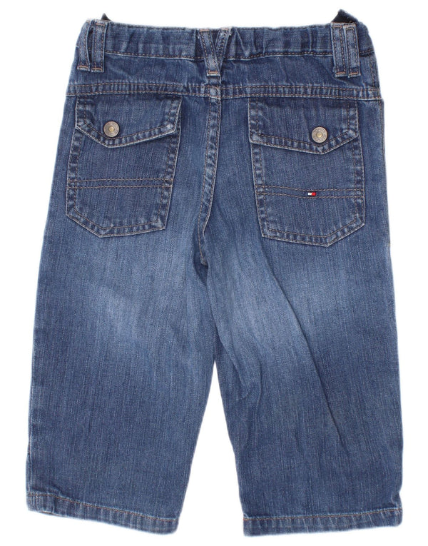 Tommy Hilfiger Blugi drepti pentru bebelusi baieti 12-18 luni W20 L11 albastru bumbac