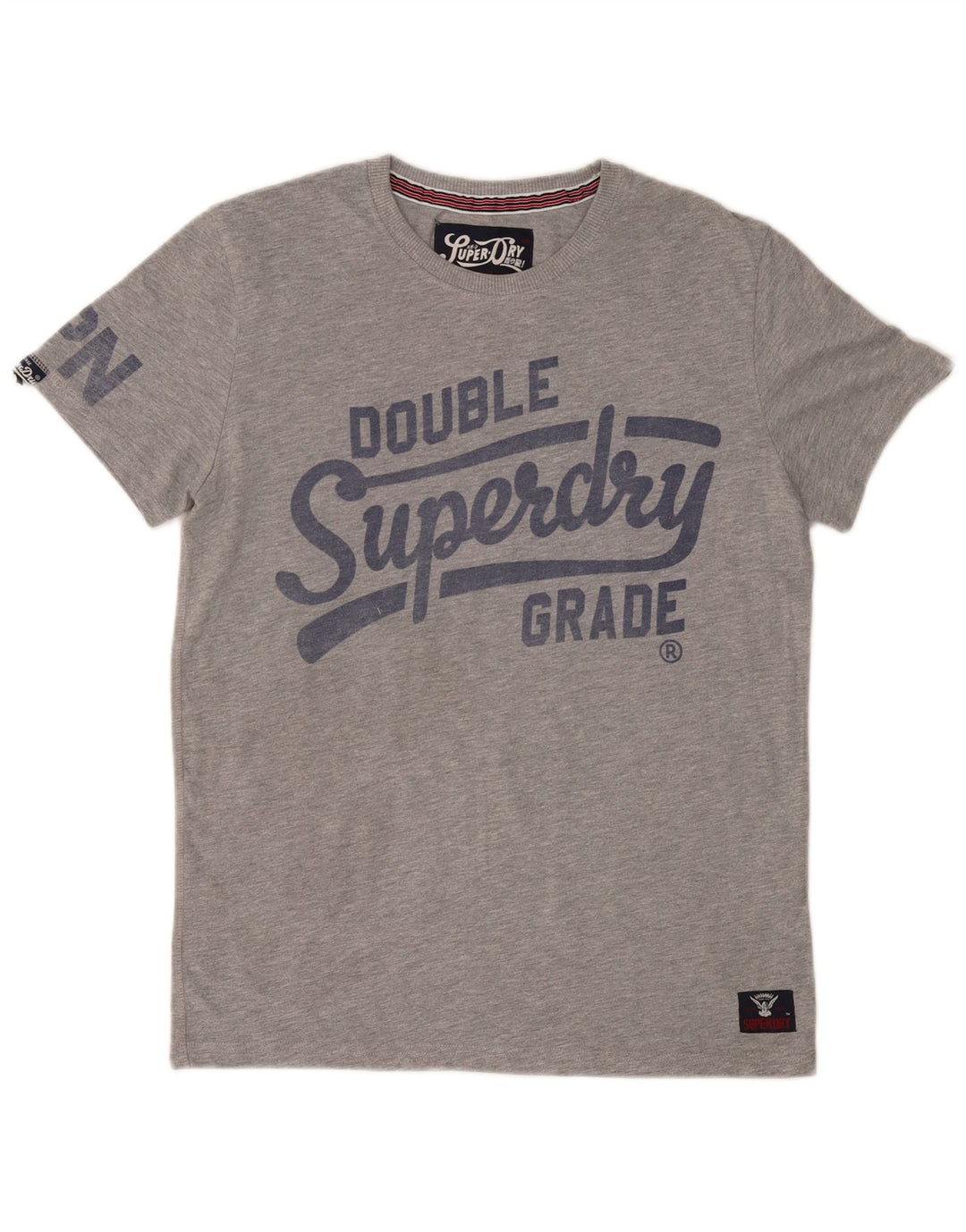 Tricou grafic pentru bărbați SUPERDRY Top Medium Gri Poliester