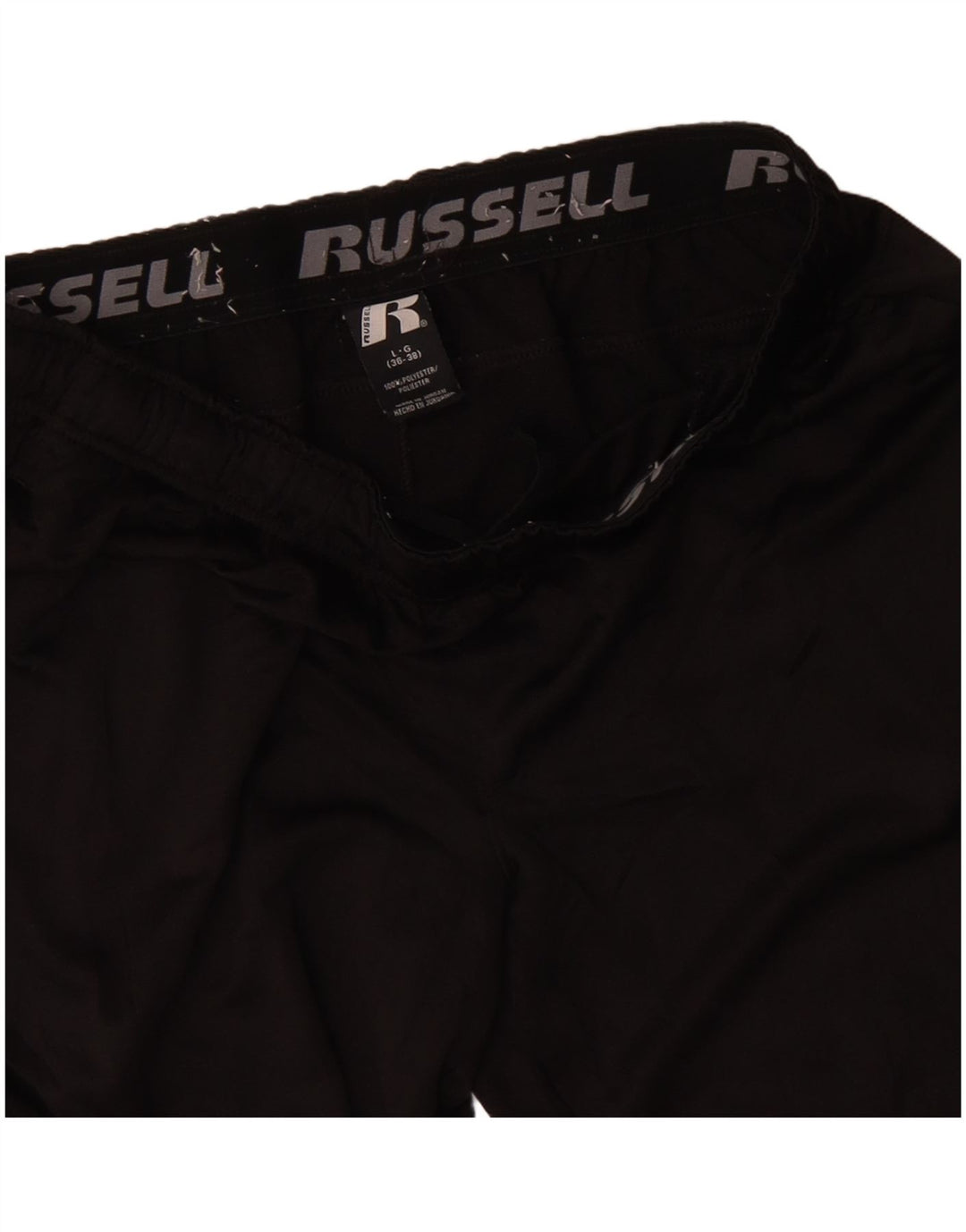 RUSSELL ATHLETIC Pantaloni scurți sport pentru bărbați, mari, negru, poliester