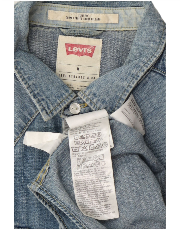 Cămașă Levi's Slim Fit Denim, Bumbac Albastru Mediu