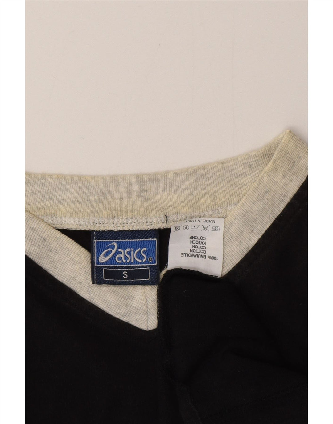 Tricou pentru bărbați ASICS Top mic, negru, bumbac