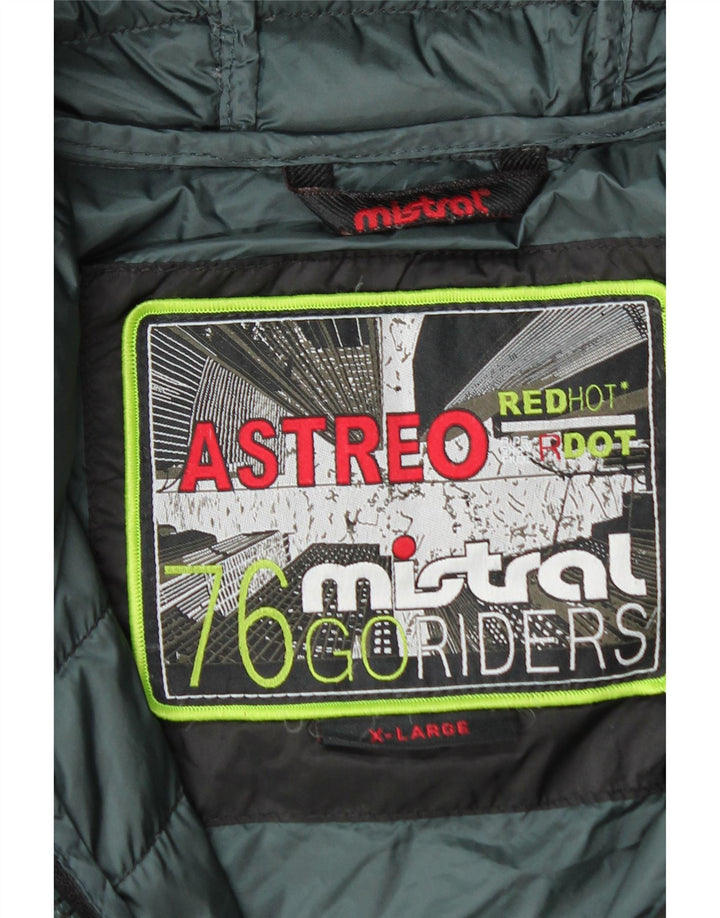 Jachetă căptușită cu glugă pentru bărbați Mistral UK 42 XL Negru
