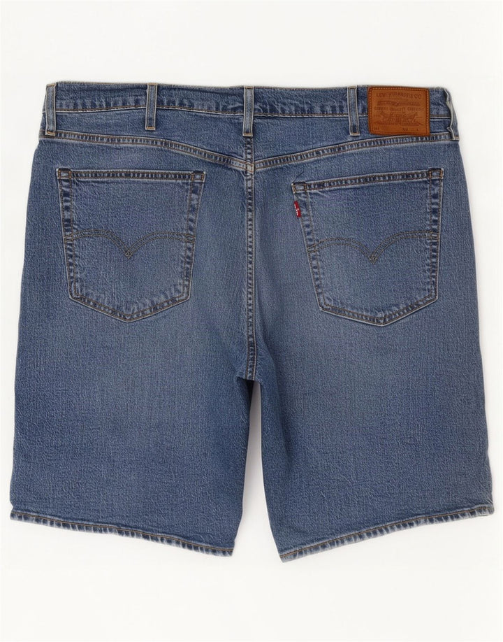 Pantaloni scurți din blugi pentru bărbați Levi's W38 XL, bumbac albastru