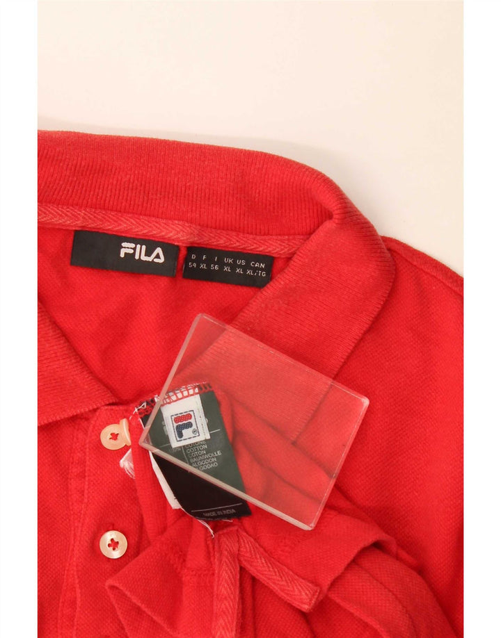 Tricou Polo Fila XL Roșu Bumbac