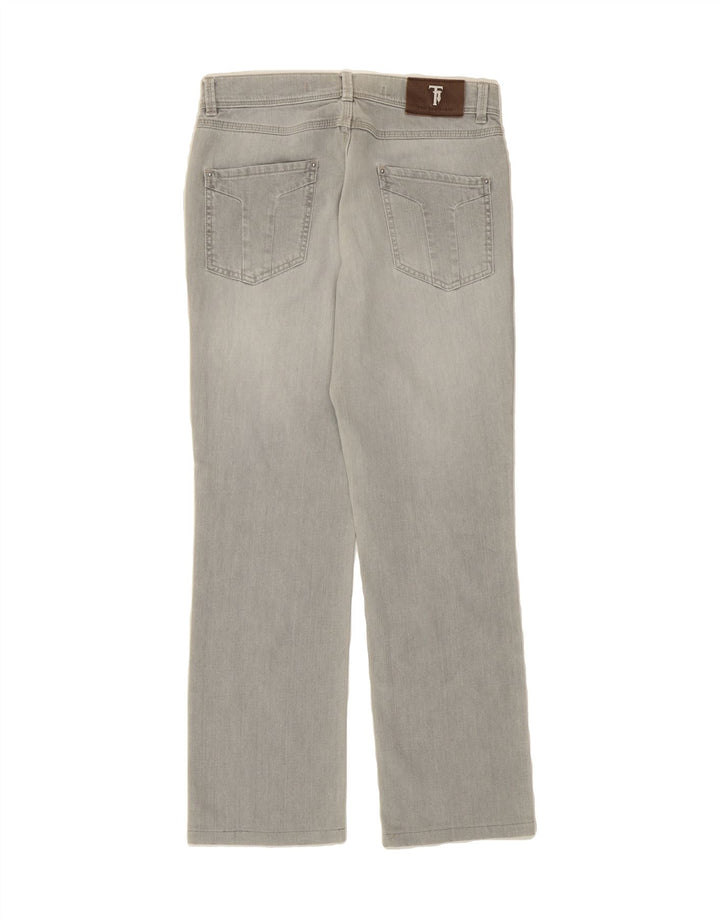 TRUSSARDI Womens Straight Jeans W31 L28 Grey Cotton Vintage Trussardi and Second-Hand Trussardi from Messina Hembry 