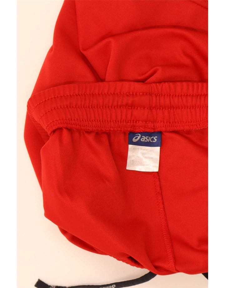 Pantaloni scurți sport Asics pentru bărbați, poliester roșu mediu