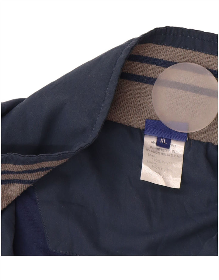 Jachetă de trening pentru bărbați ASICS, XL, albastru bleumarin, poliester color bloc