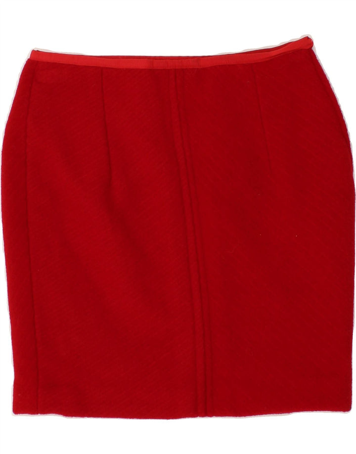 VINTAGE Womens Pencil Skirt W28 Medium Red Vintage Vintage and Second-Hand Vintage from Messina Hembry 
