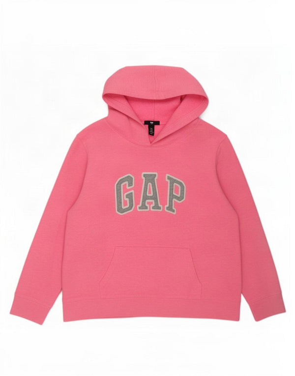 Pulover Gap pentru femei, cu hanoră cu grafică, UK 18 XL, bumbac roz