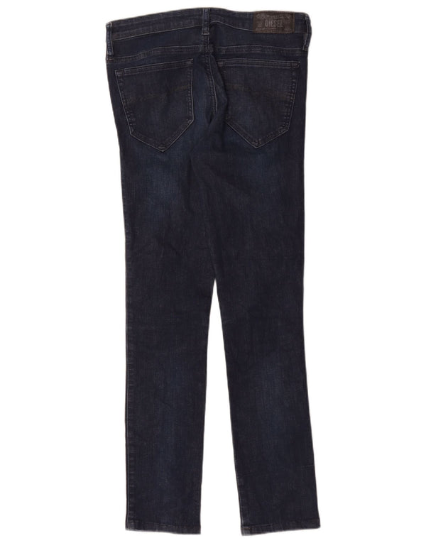 Diesel Womens Skinzee-xp Regular Waist Super Skinny Jeans W28 L28 Navy Blue