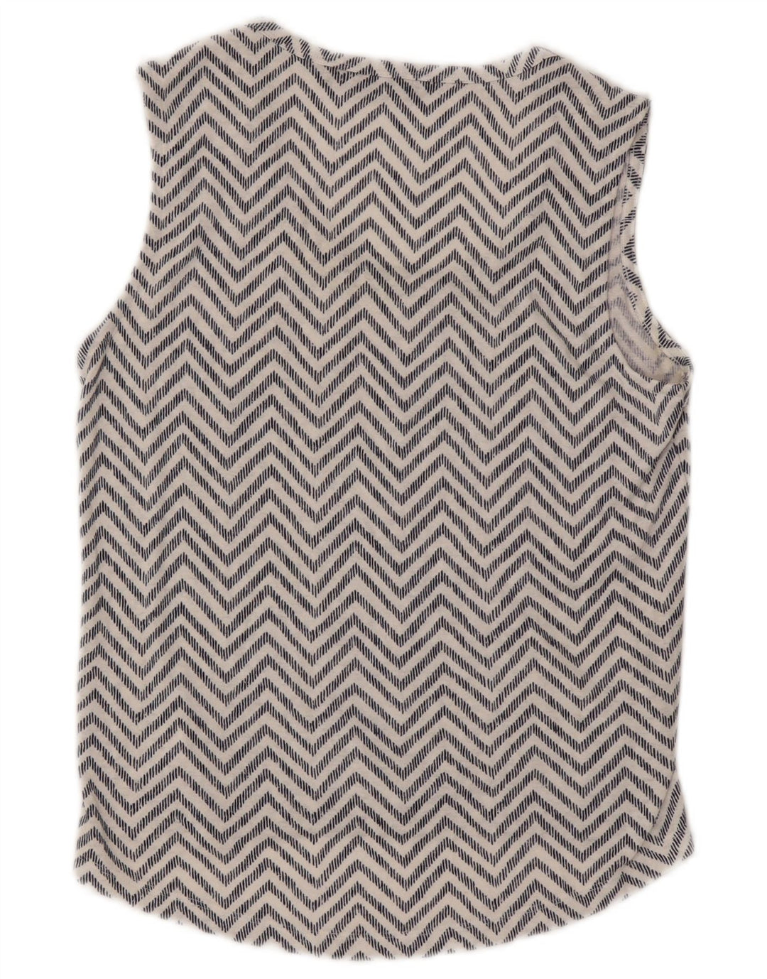Bluză fără mâneci pentru femei Athleta UK 6 XS White Chevron Modal