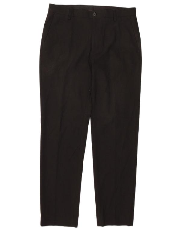 Pantaloni chino subțiri pentru femei Marks & Spencer, croiți, L32 L30 negru