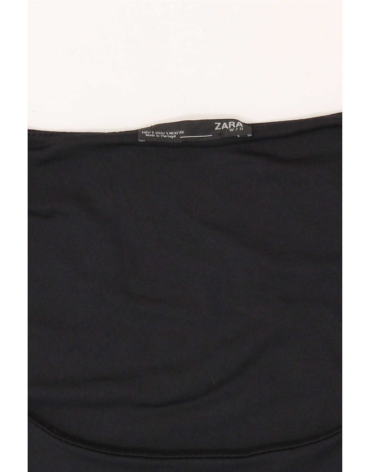 Top cu vestă fără mâneci pentru femei Zara UK 8 Small Bleumarin