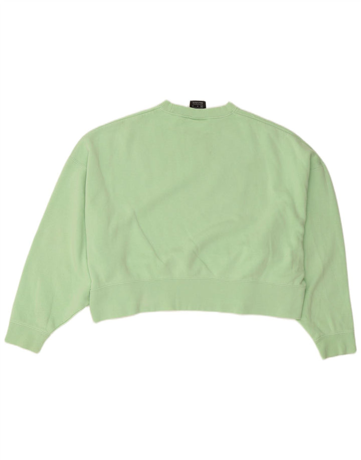 Pulover pentru femei Nike Crop Oversized Pulover UK 14 Bumbac verde mediu