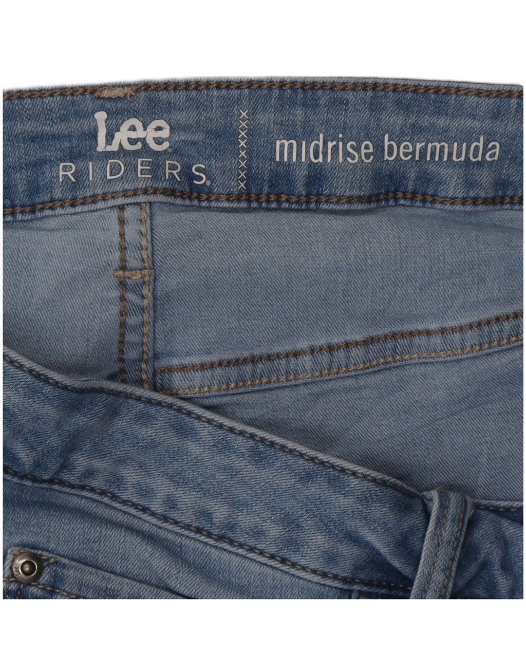 Pantaloni scurți din blugi LEE Riders pentru femei cu talie medie W36 XL albastru