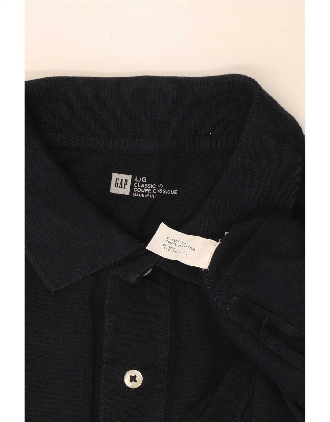Cămașă polo Gap pentru bărbați, cu ajustare clasică, mare din bumbac bleumarin