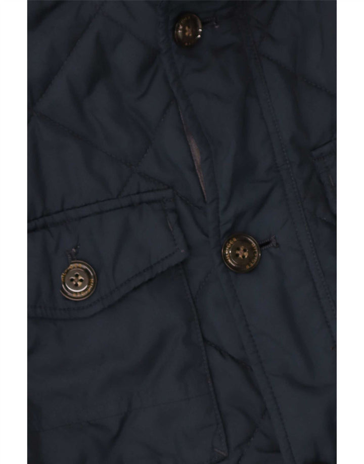 Jachetă matlasată cu glugă pentru bărbați Tommy Hilfiger UK 36 Poliester bleumarin mic