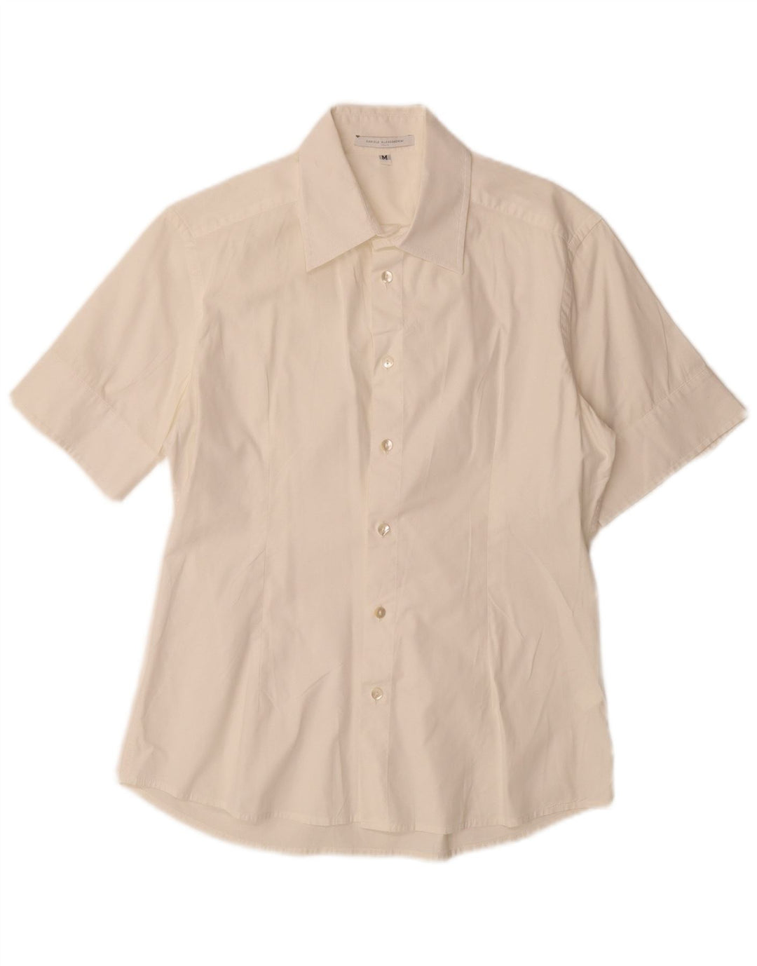 Cămașă cu mânecă scurtă pentru femei Daniele Alessandrini UK 14 Medium White
