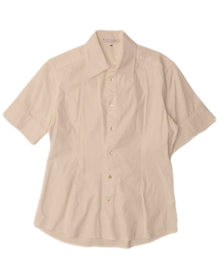 Cămașă cu mânecă scurtă pentru femei Daniele Alessandrini UK 14 Medium White