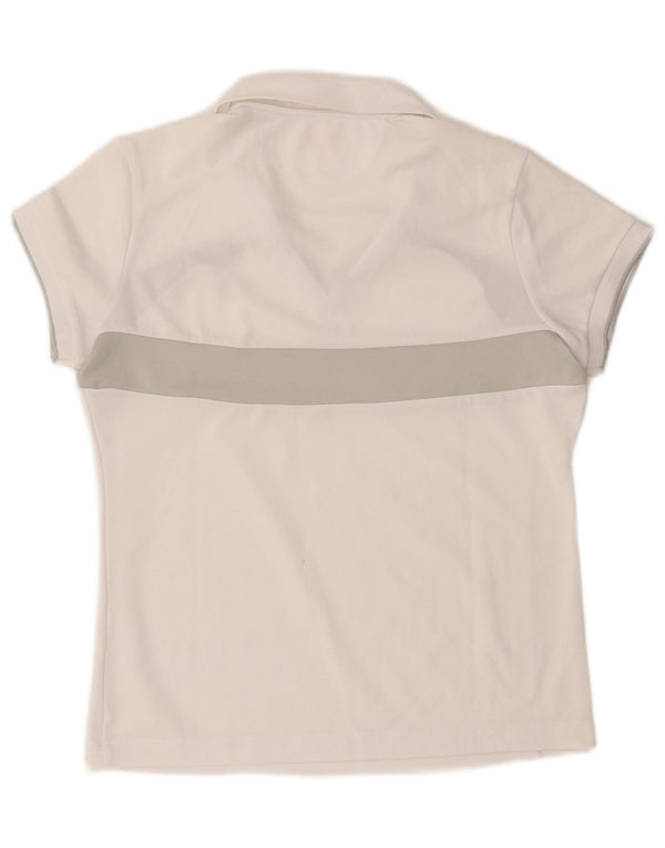 Tricou polo pentru femei Lotto UK 12 Medium White Colorblock