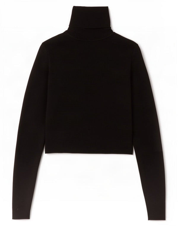 Bluză Crop Top Femei Zara UK 8 Mic Negru Viscoză