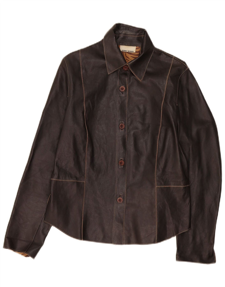 Gerry Weber Jachetă de piele pentru femei UK 14 Large Black