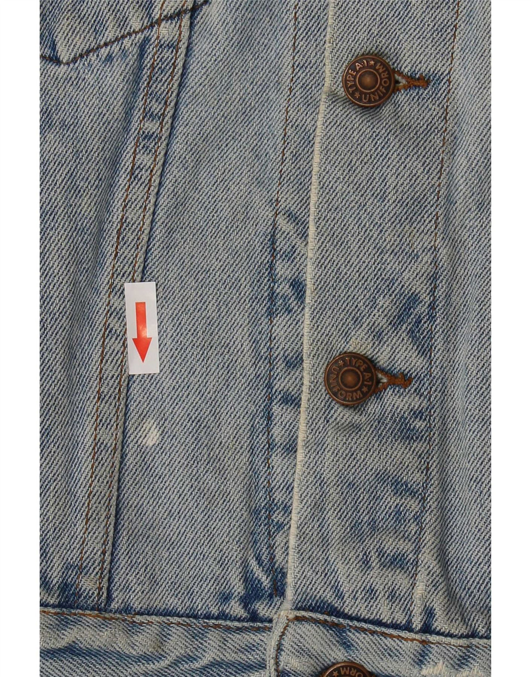 Uniformă Băieți Jachetă Denim 7-8 Ani Bumbac Albastru