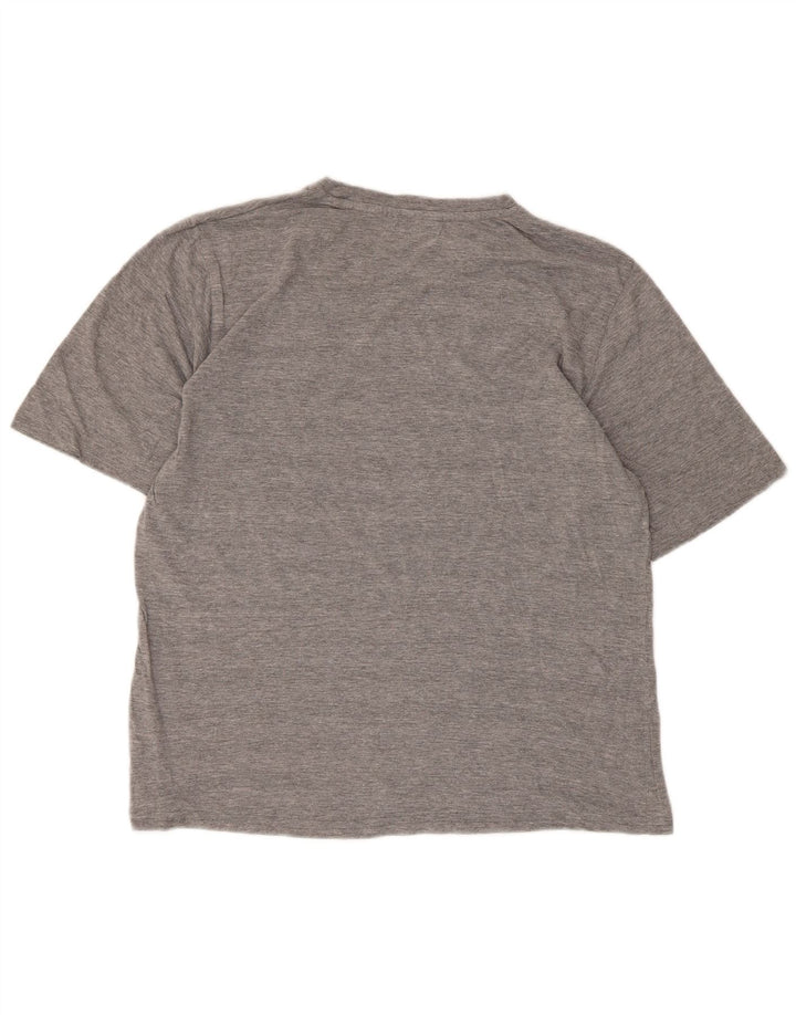 Tricou grafic pentru bărbați Kappa Top mare, gri bumbac cu pete