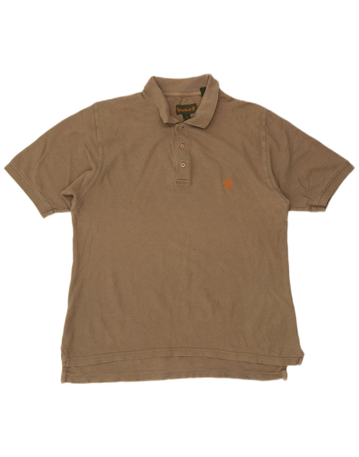 Tricou polo pentru bărbați Timberland, mare, bej, bumbac
