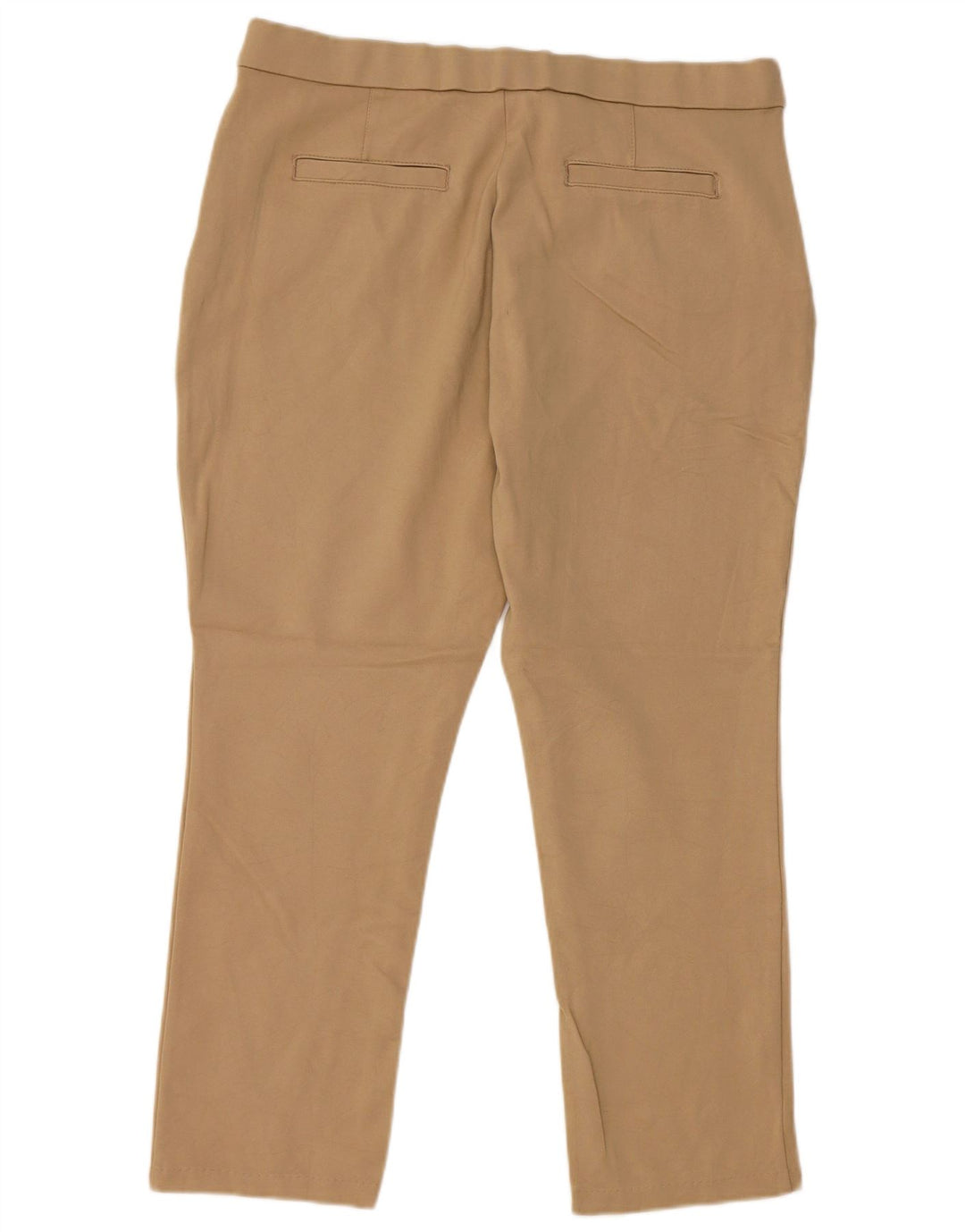 Pantaloni tăiați subțiri LEE pentru femei US 14 XL W36 L25 Bej Rayon