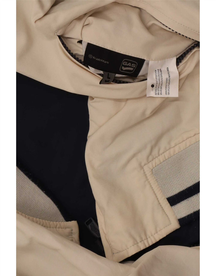 Jachetă Bomber reversibilă pentru bărbați Gas UK 40, mare, bej, color block, bumbac