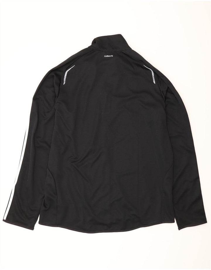 Jachetă pentru trening Adidas Climalite pentru bărbați, 2XL, poliester negru