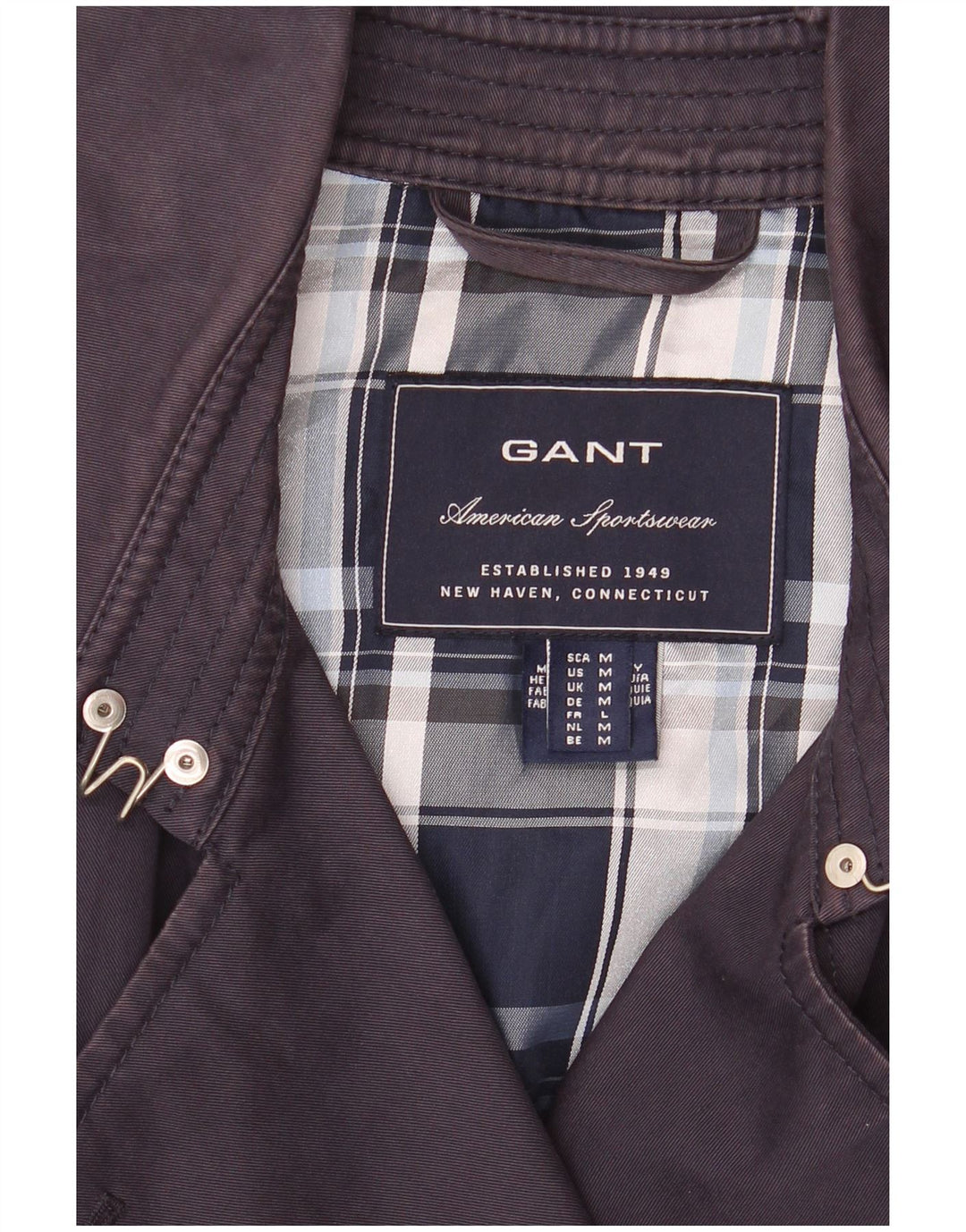 Trench pentru femei Gant UK 14 Medium Bleumarin Bumbac