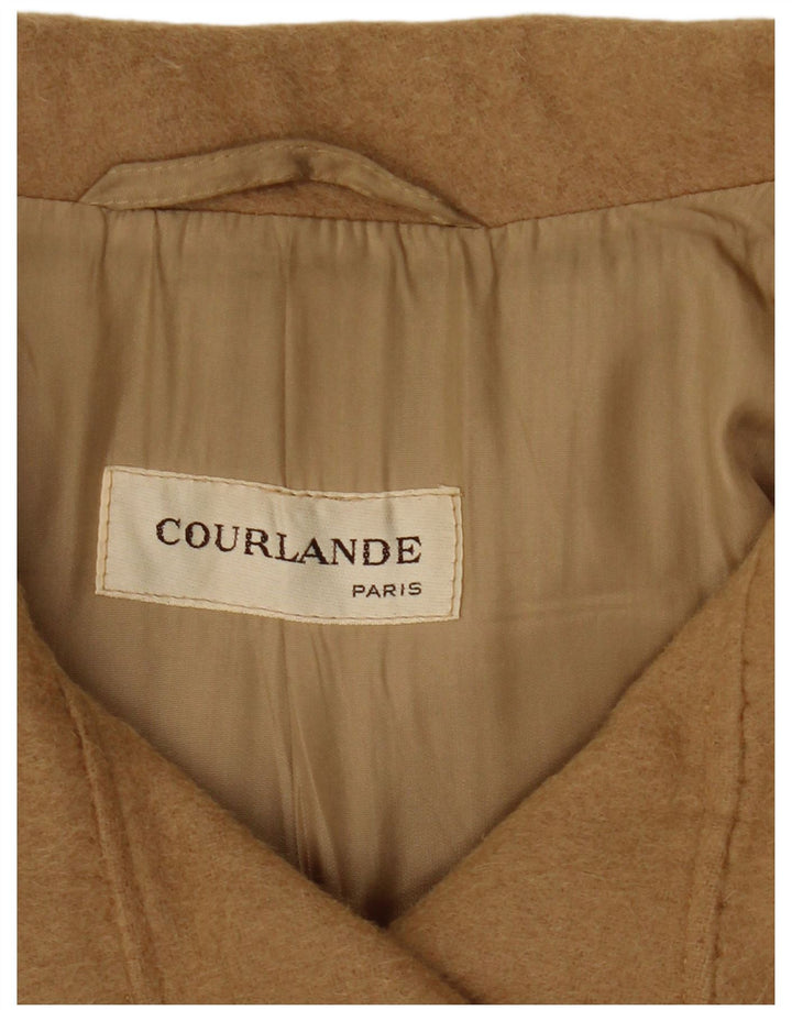 COURLANDE Palton dublu pentru femei UK 12 Bej mediu