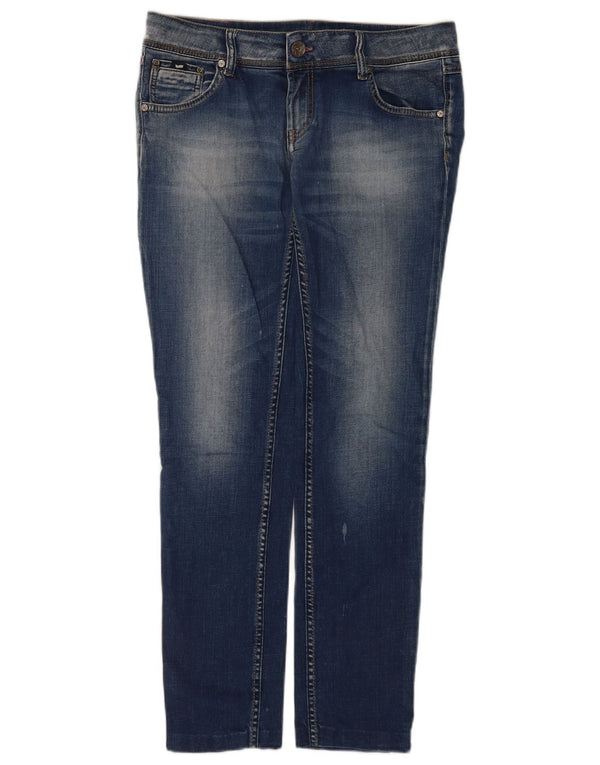 Blugi skinny pentru femei Gas cu talie joasa W29 L30 albastri