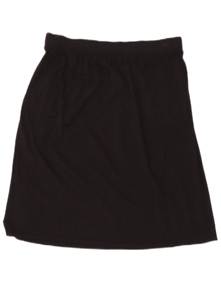 Fustă A-Line pentru femei Marks & Spencer UK 14 Medium W30 Viscoză neagră