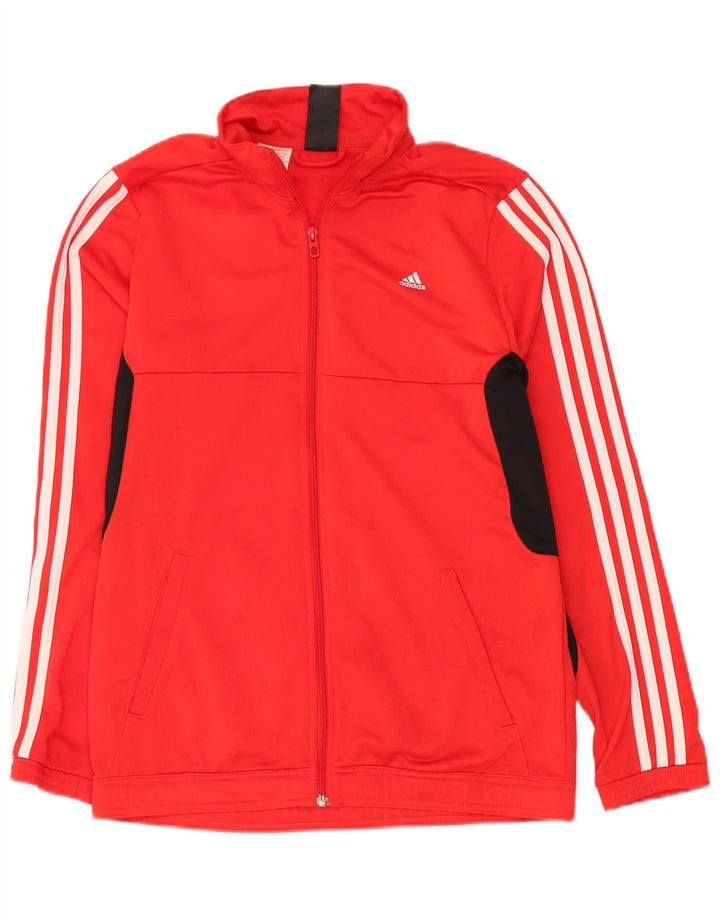 Jachetă de trening pentru bărbați ADIDAS, roșu, poliester color bloc