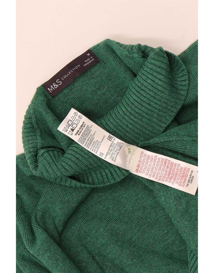 Pulover cu gât țestoasă pentru femei Marks & Spencer UK 14 verde mediu