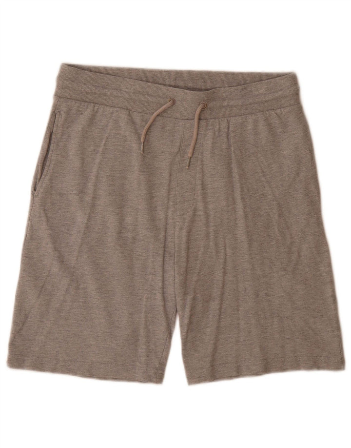 Pantaloni scurți sport Tommy Hilfiger pentru bărbați, bumbac cu pete gri medii