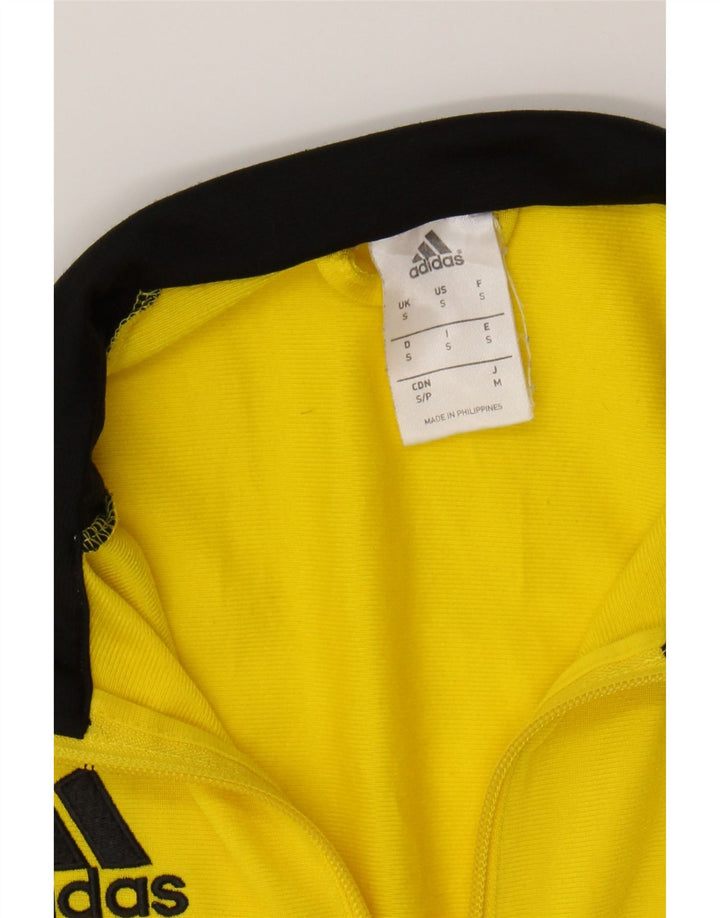 ADIDAS Mens Tracksuit Top Jacket Small Yellow Colourblock Polyester Vintage Adidas and Second-Hand Adidas from Messina Hembry 