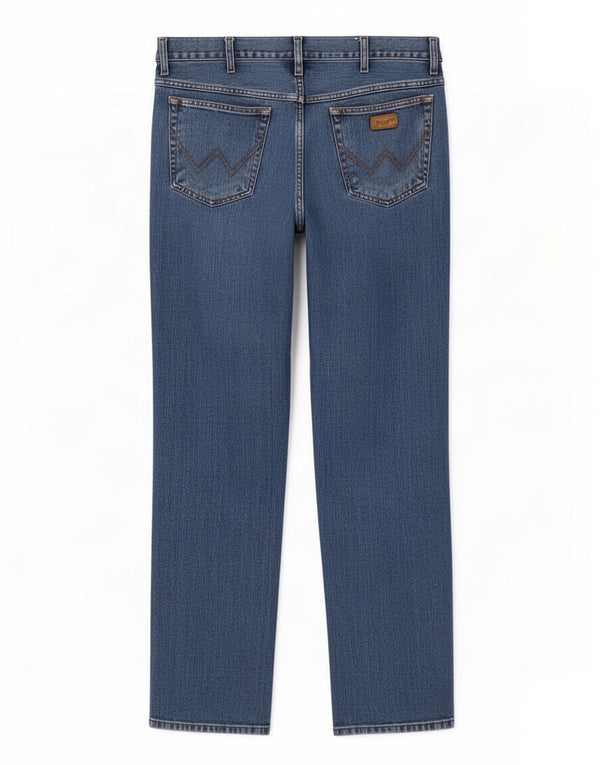 Blugi drepte pentru bărbați Wrangler Texas W38 L34 Bumbac albastru