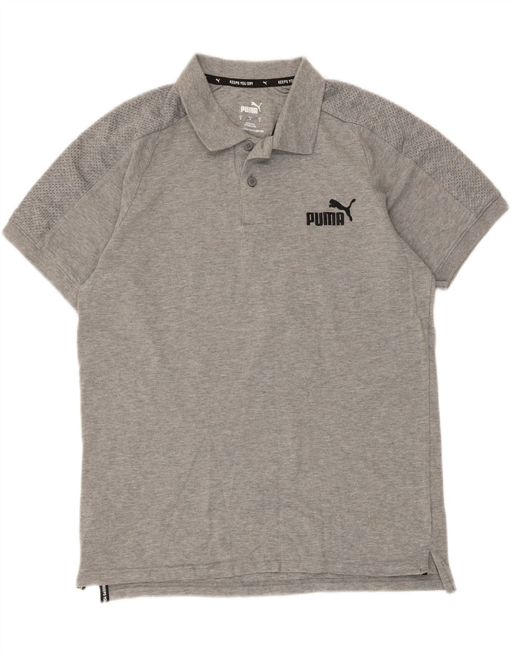 Tricou polo Puma pentru bărbați, mic, gri, pătat